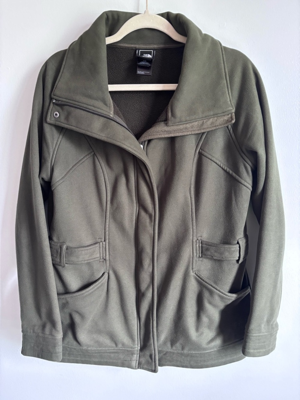 The North Face Olive Green Avery Utility Fleece Jacket Large
